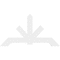 Ekena Millwork Vanguard Architectural Grade PVC Gable Bracket, 72"W x 39"H x 2"D x 6"F, 13/12 Pitch GBP072X39X0206VAN00 - alternate 2